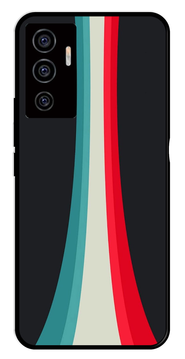 Modern Art Colorful Metal Mobile Case for Vivo V22E 5G   (Design No -48)