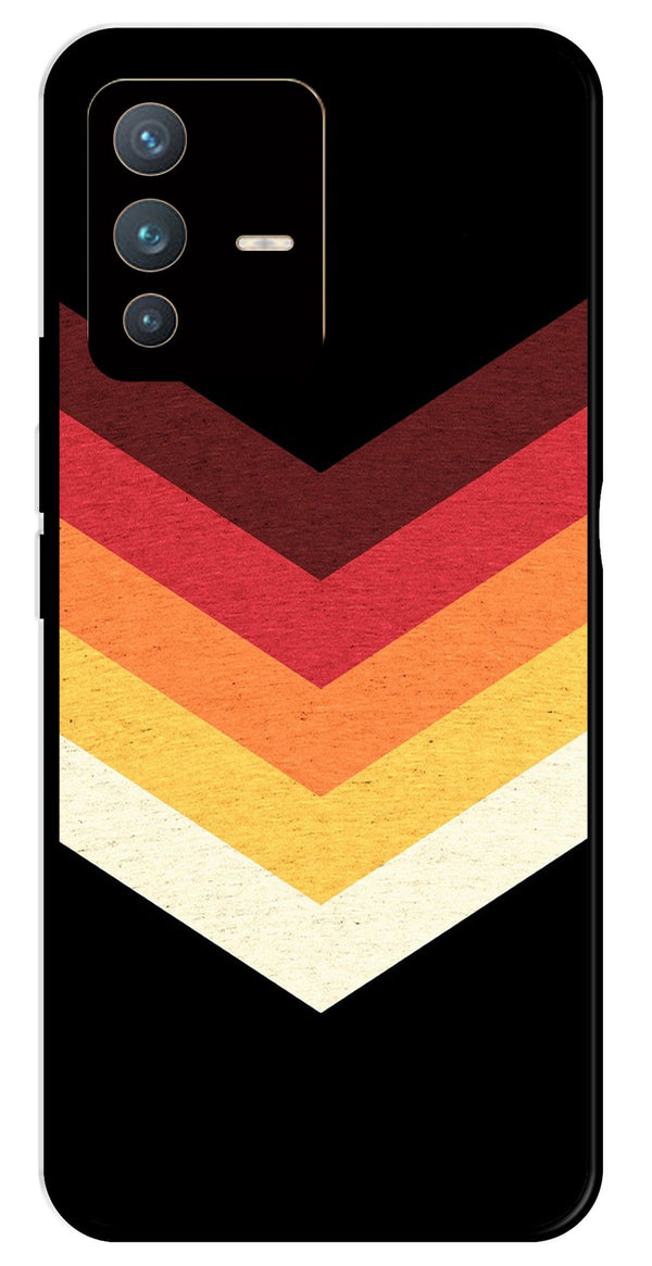 MultiColor Arrow Metal Mobile Case for Vivo V23 5G   (Design No -04)