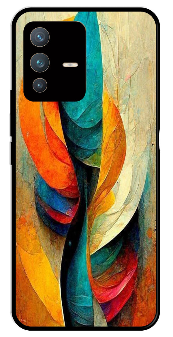 Modern Art Metal Mobile Case for Vivo V23 5G   (Design No -11)