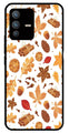 Autumn Leaf Metal Mobile Case for Vivo V23 5G   (Design No -19)