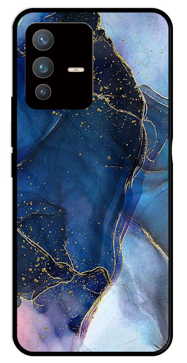 Blue Marble Metal Mobile Case for Vivo V23 5G   (Design No -34)