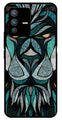 Lion Pattern Metal Mobile Case for Vivo V23 5G   (Design No -40)