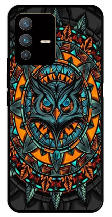 Owl Pattern Metal Mobile Case for Vivo V23 5G