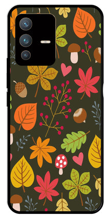 Leaves Design Metal Mobile Case for Vivo V23 5G