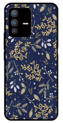 Floral Pattern  Metal Mobile Case for Vivo V23 5G