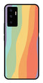 Muted Rainbow Metal Mobile Case for Vivo V23E 5G   (Design No -02)