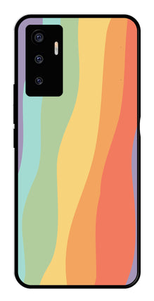 Muted Rainbow Metal Mobile Case for Vivo V23E 5G