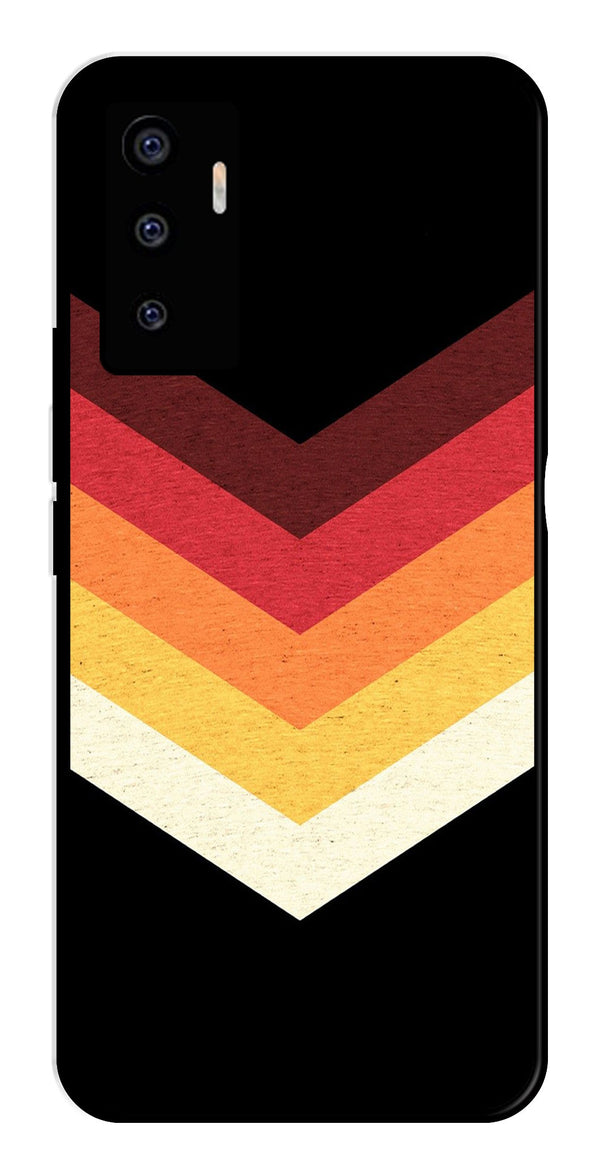 MultiColor Arrow Metal Mobile Case for Vivo V23E 5G   (Design No -04)