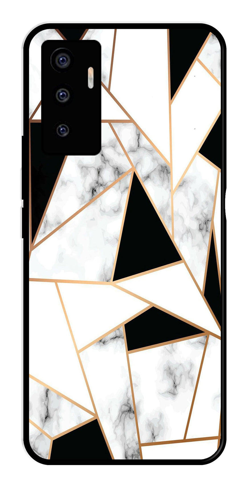 Marble Design2 Metal Mobile Case for Vivo V23E 5G   (Design No -08)