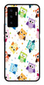 Owls Pattern Metal Mobile Case for Vivo V23E 5G   (Design No -20)