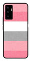 Pink Pattern Metal Mobile Case for Vivo V23E 5G   (Design No -23)