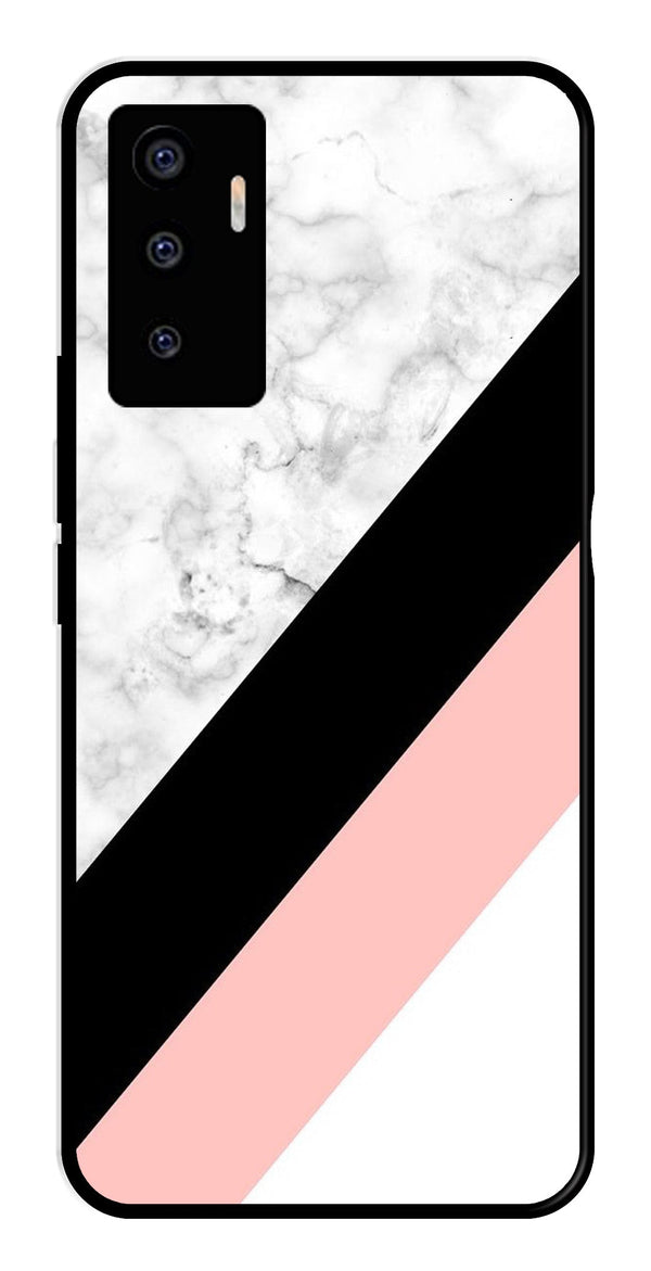Marble Design Metal Mobile Case for Vivo V23E 5G   (Design No -24)