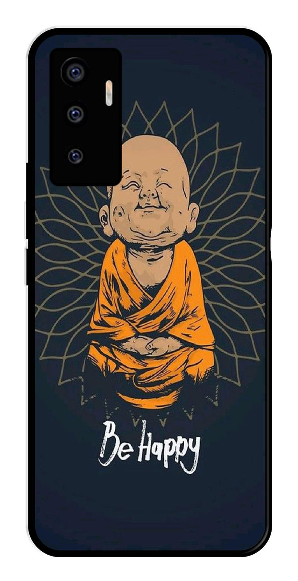 Be Happy Metal Mobile Case for Vivo V23E 5G   (Design No -27)