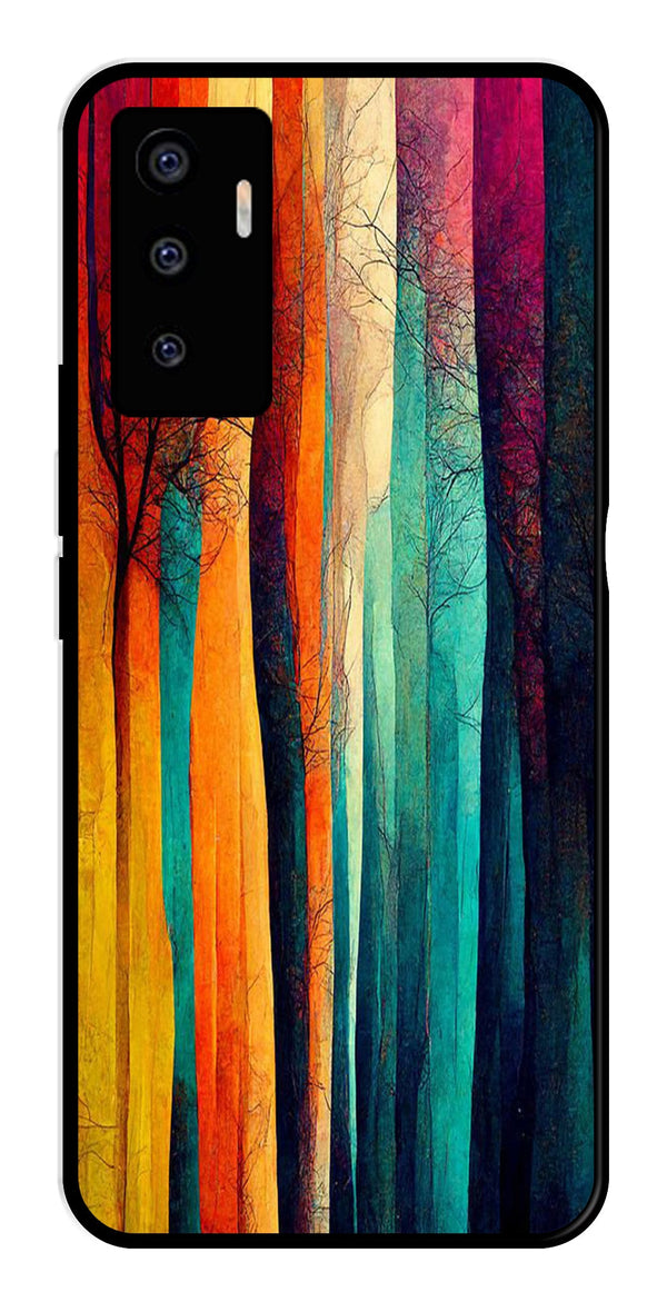 Modern Art Colorful Metal Mobile Case for Vivo V23E 5G   (Design No -47)