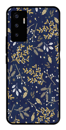 Floral Pattern  Metal Mobile Case for Vivo V23E 5G