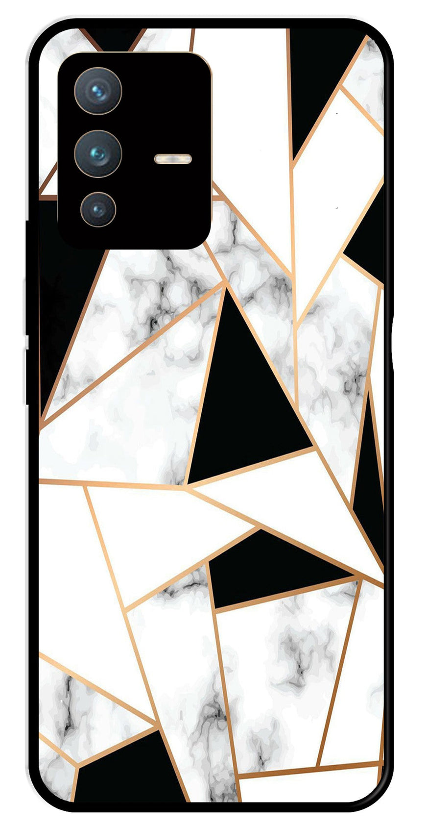 Marble Design2 Metal Mobile Case for Vivo V23 Pro 5G   (Design No -08)