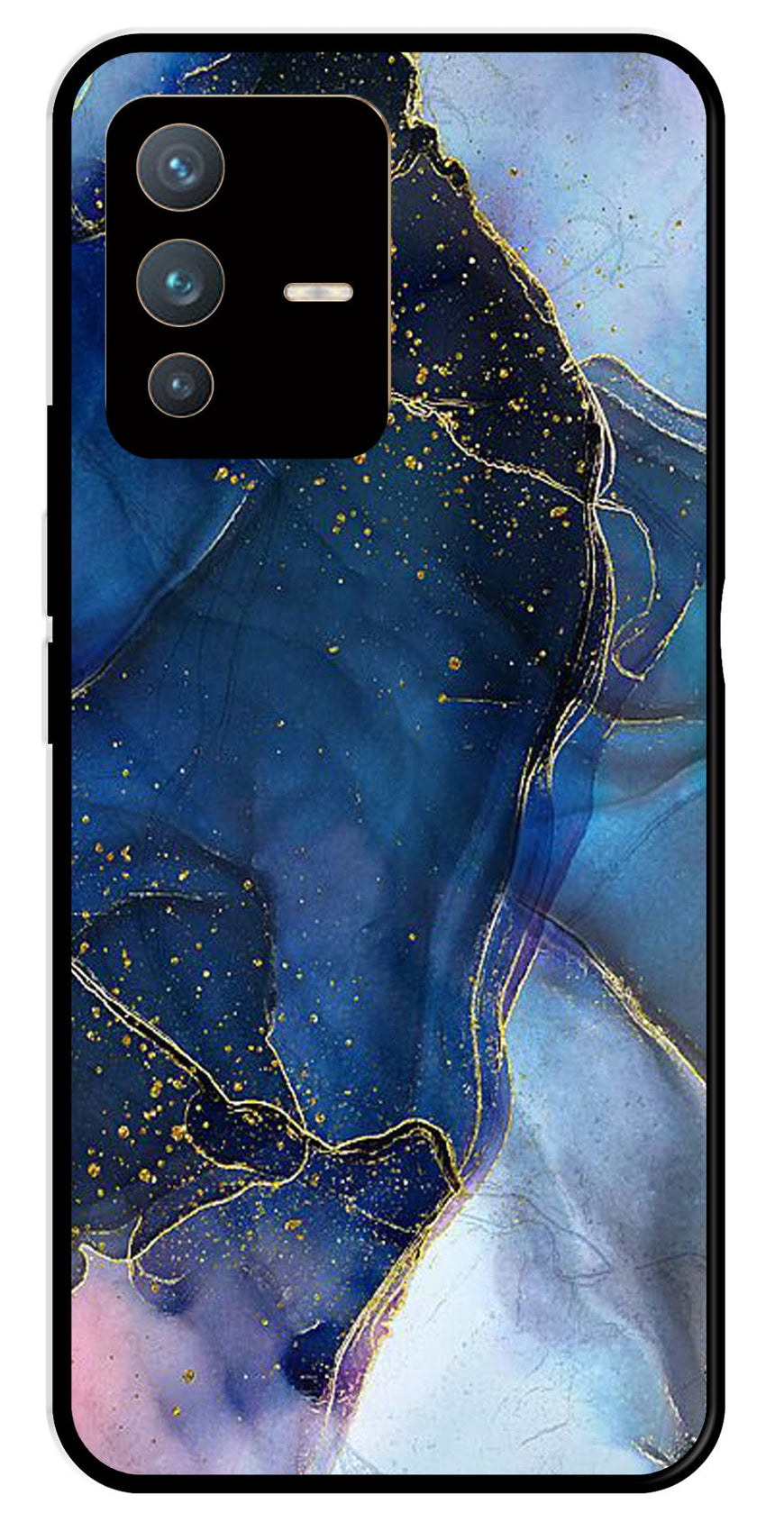 Blue Marble Metal Mobile Case for Vivo V23 Pro 5G   (Design No -34)