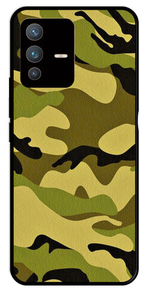 Army Pattern Metal Mobile Case for Vivo V23 Pro 5G