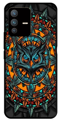 Owl Pattern Metal Mobile Case for Vivo V23 Pro 5G