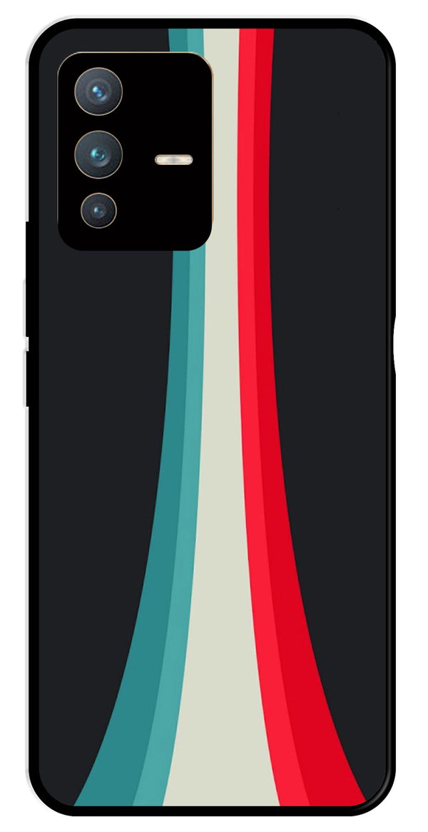 Modern Art Colorful Metal Mobile Case for Vivo V23 Pro 5G   (Design No -48)