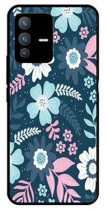 Flower Leaves Design Metal Mobile Case for Vivo V23 Pro 5G