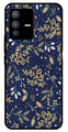 Floral Pattern  Metal Mobile Case for Vivo V23 Pro 5G   (Design No -52)