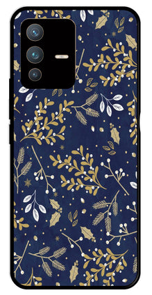 Floral Pattern  Metal Mobile Case for Vivo V23 Pro 5G