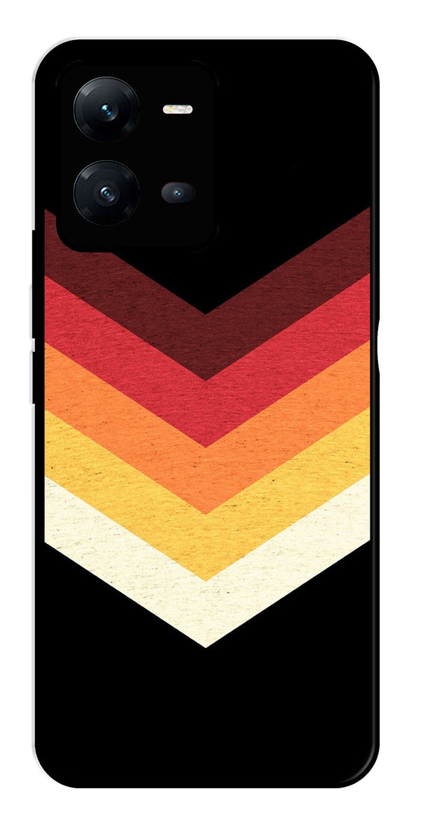 MultiColor Arrow Metal Mobile Case for Vivo V25 5G   (Design No -04)