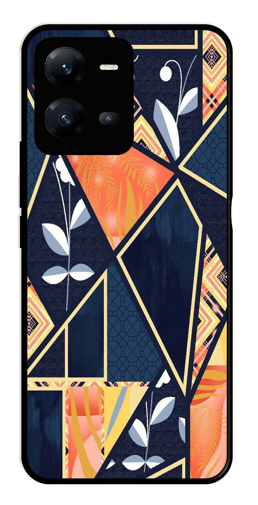 Marble Design Metal Mobile Case for Vivo V25 5G   (Design No -07)