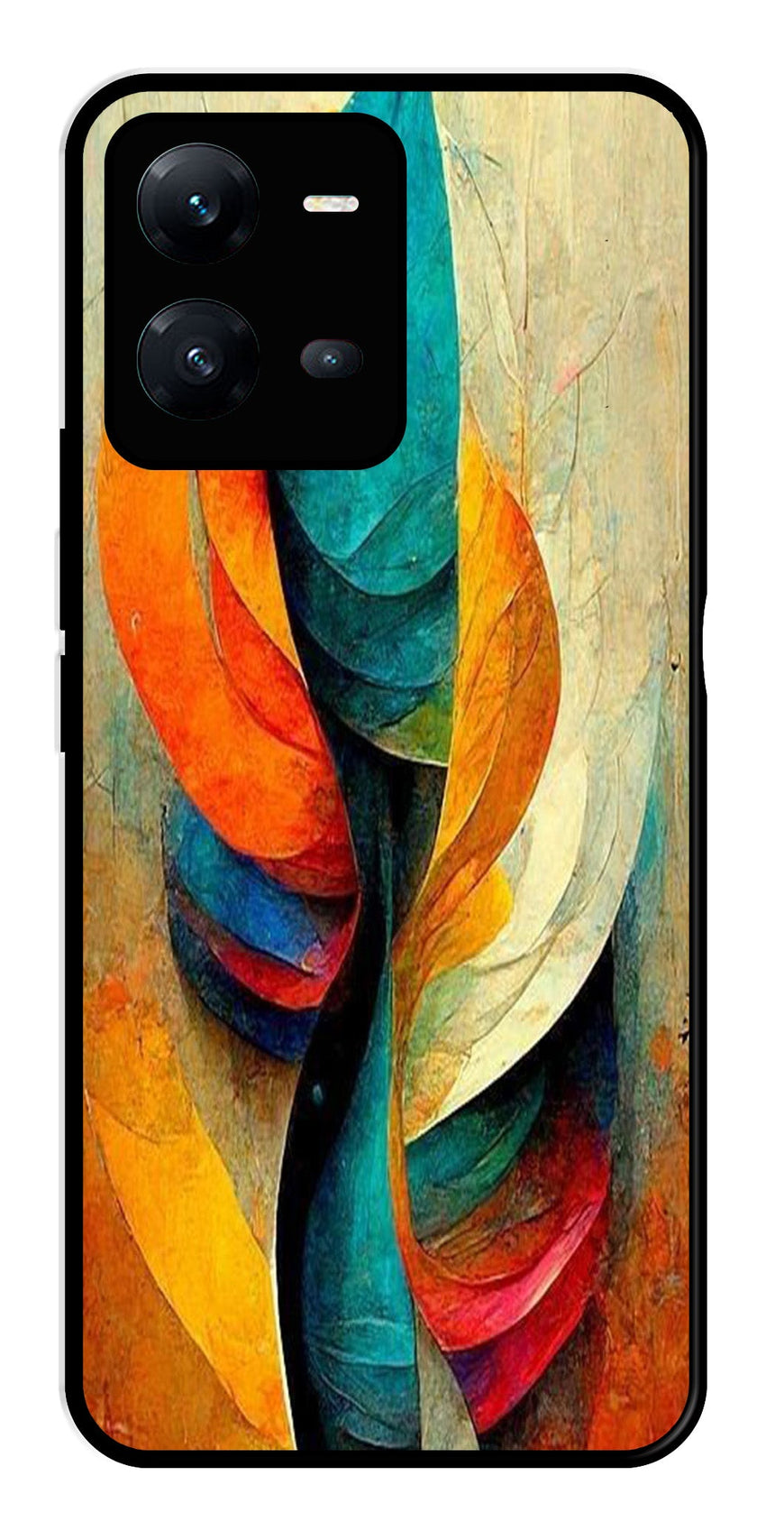 Modern Art Metal Mobile Case for Vivo V25 5G   (Design No -11)