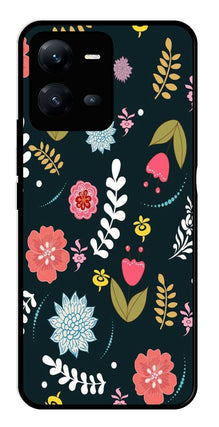Floral Pattern2 Metal Mobile Case for Vivo V25 5G