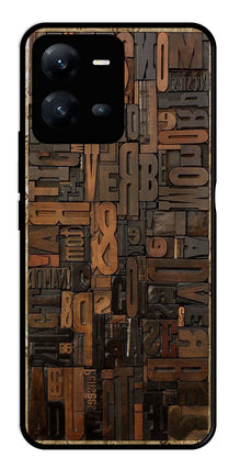 Alphabets Metal Mobile Case for Vivo V25 5G
