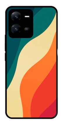 Muted Rainbow Metal Mobile Case for Vivo V25 5G