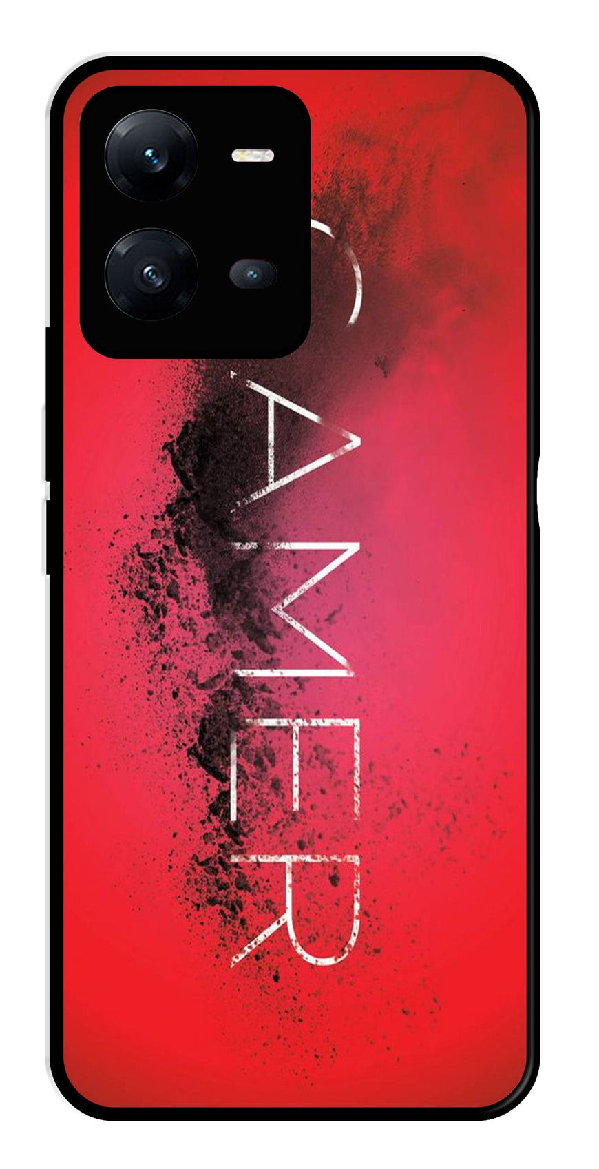 Gamer Pattern Metal Mobile Case for Vivo V25 5G   (Design No -41)