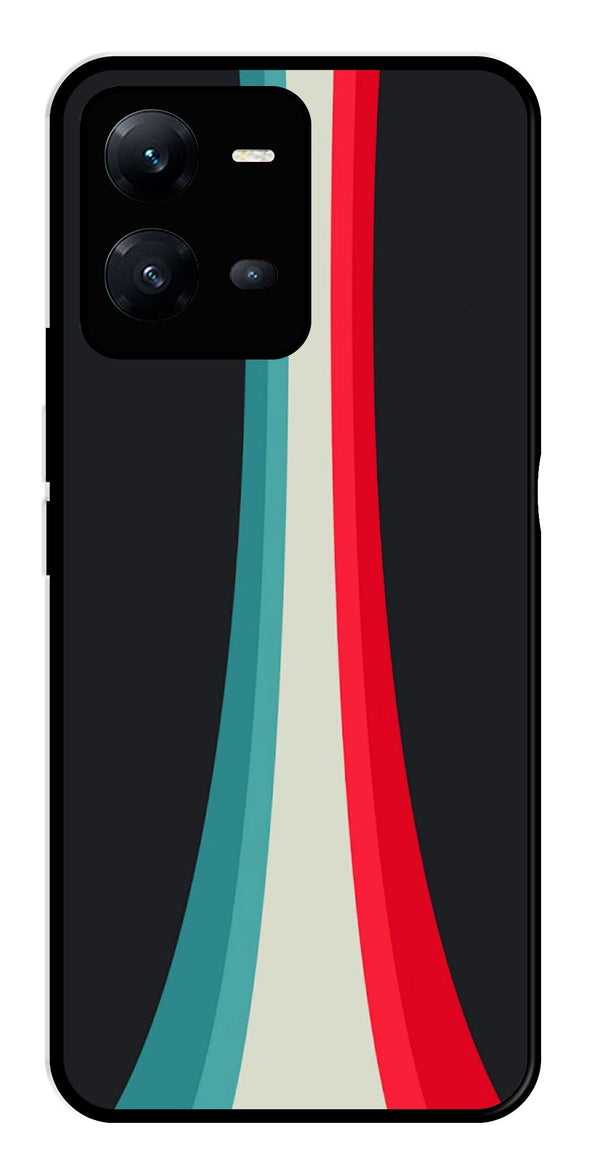 Modern Art Colorful Metal Mobile Case for Vivo V25 5G   (Design No -48)