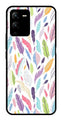 Colorful Feathers Metal Mobile Case for Vivo V25 Pro   (Design No -06)