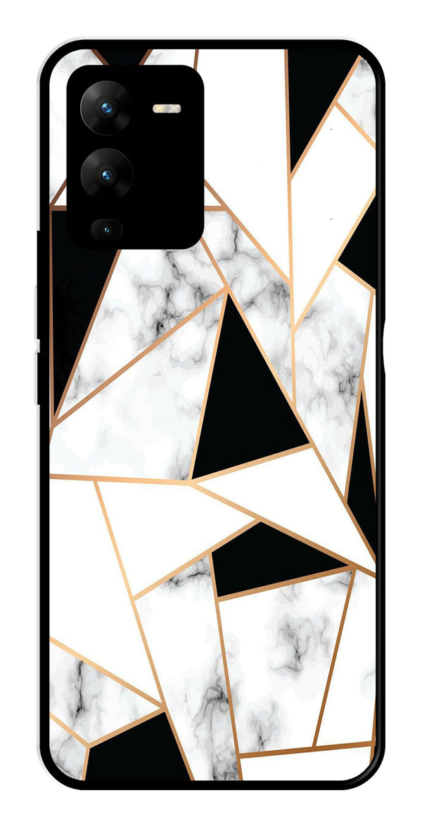 Marble Design2 Metal Mobile Case for Vivo V25 Pro   (Design No -08)