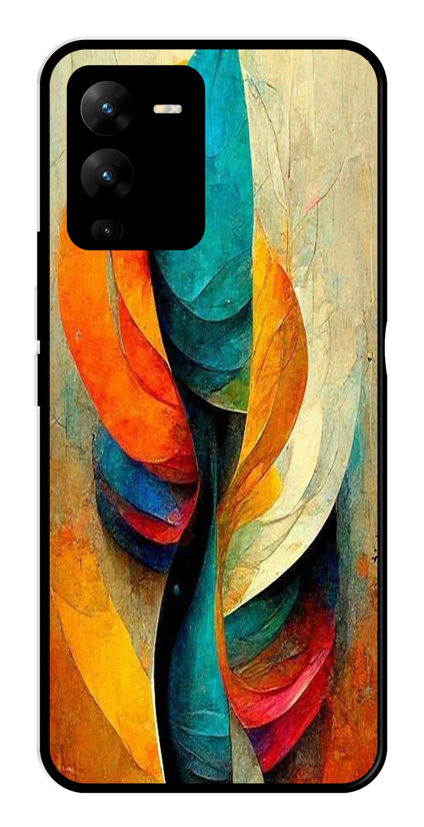 Modern Art Metal Mobile Case for Vivo V25 Pro   (Design No -11)