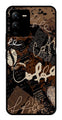 Coffee Pattern Metal Mobile Case for Vivo V25 Pro   (Design No -37)