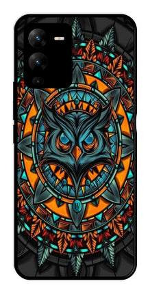 Owl Pattern Metal Mobile Case for Vivo V25 Pro