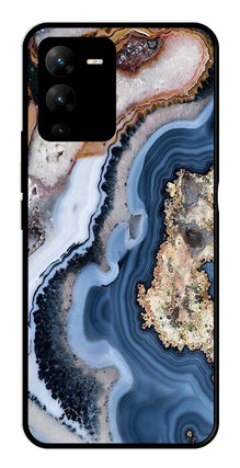 Marble Design Metal Mobile Case for Vivo V25 Pro