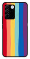 Rainbow MultiColor Metal Mobile Case for Vivo V27 5G   (Design No -03)