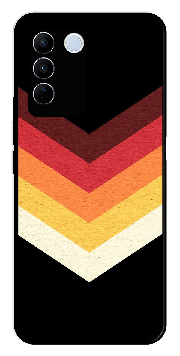 MultiColor Arrow Metal Mobile Case for Vivo V27 Pro 5G   (Design No -04)