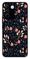 Floral Pattern Metal Mobile Case for Vivo V27 5G   (Design No -10)