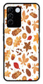 Autumn Leaf Metal Mobile Case for Vivo V27 Pro 5G   (Design No -19)