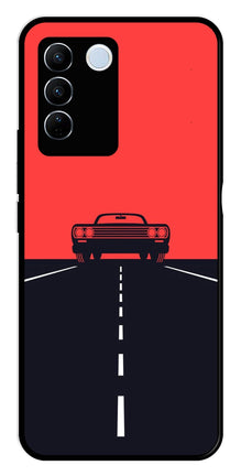 Car Lover Metal Mobile Case for Vivo V27 Pro 5G