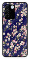 Flower Design Metal Mobile Case for Vivo V27 Pro 5G   (Design No -25)