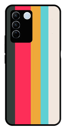 Muted Rainbow Metal Mobile Case for Vivo V27 5G