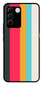 Muted Rainbow Metal Mobile Case for Vivo V27 Pro 5G   (Design No -31)