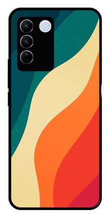 Muted Rainbow Metal Mobile Case for Vivo V27 5G